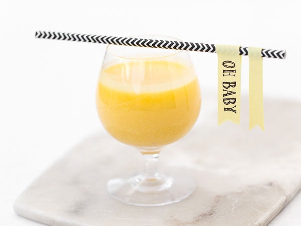 Alkoholfri drink med mango