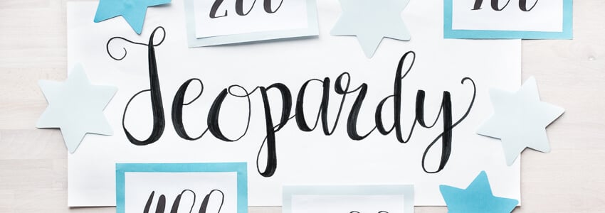 Tävla i Joepardy till baby shower