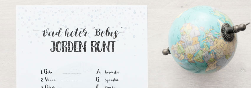 Språktävling med babytema