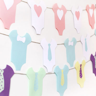 Girlang till baby shower