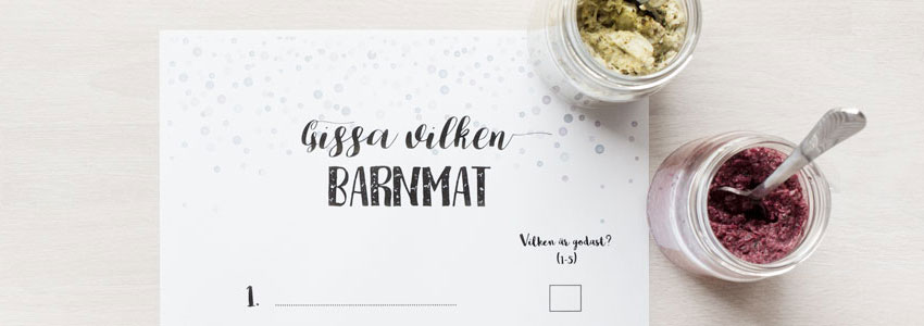 Mattävling på baby shower