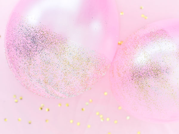 Ballonger med glitter