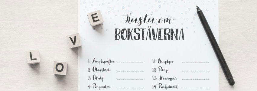 Kasta om bokstäverna