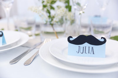 Namnskylt till baby shower