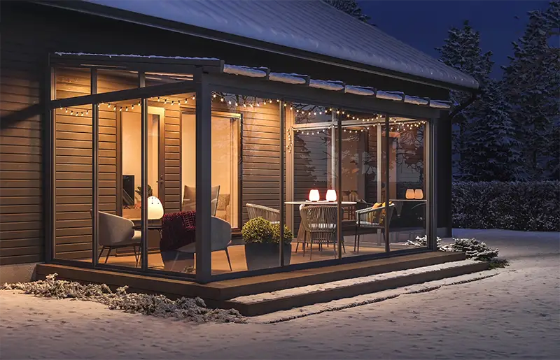 inglasad altan i Stockholm