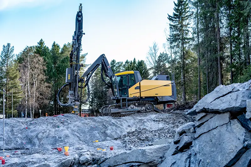 bergssprängning Stockholm