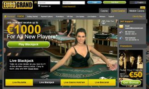 EuroGrand Live Dealer Blackjack