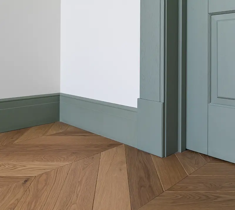Lägenhetsrenovering Göteborg Chevron parkett