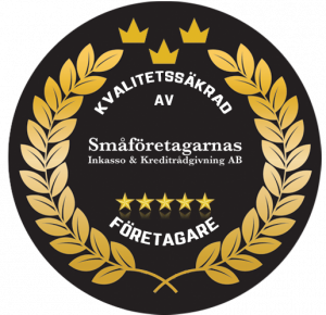Kvalitetssäkrad av Småföretagarnas Inkasso & Kreditrådgivning AB.