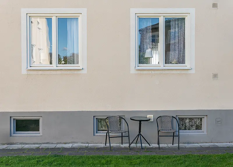 fasadmålning brf Uppsala