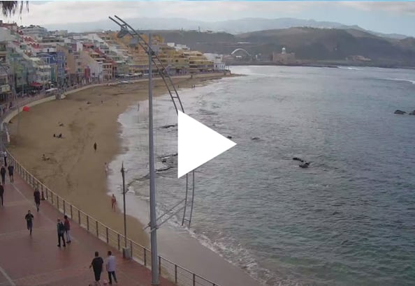 Väderkamera live Playa Las Canteras