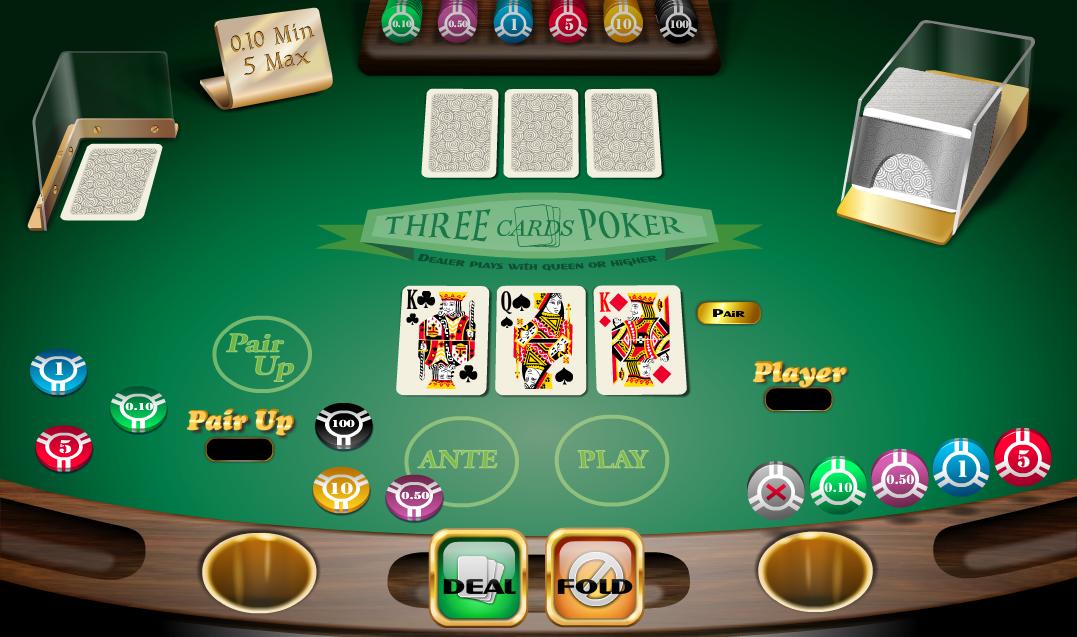 three card poker games
