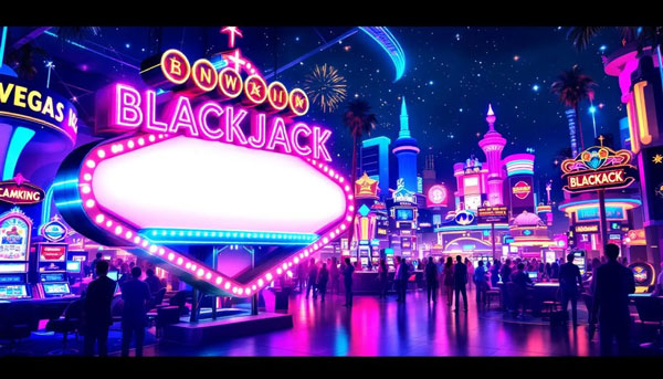 A promotional banner displaying attractive bonuses for blackjack players.
