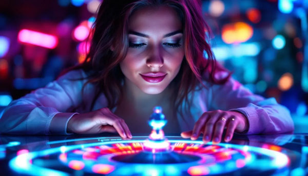 A player choosing the best online roulette site.