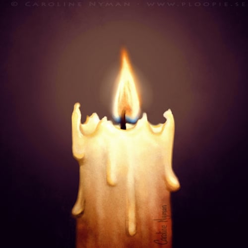 Advent Sunday candle