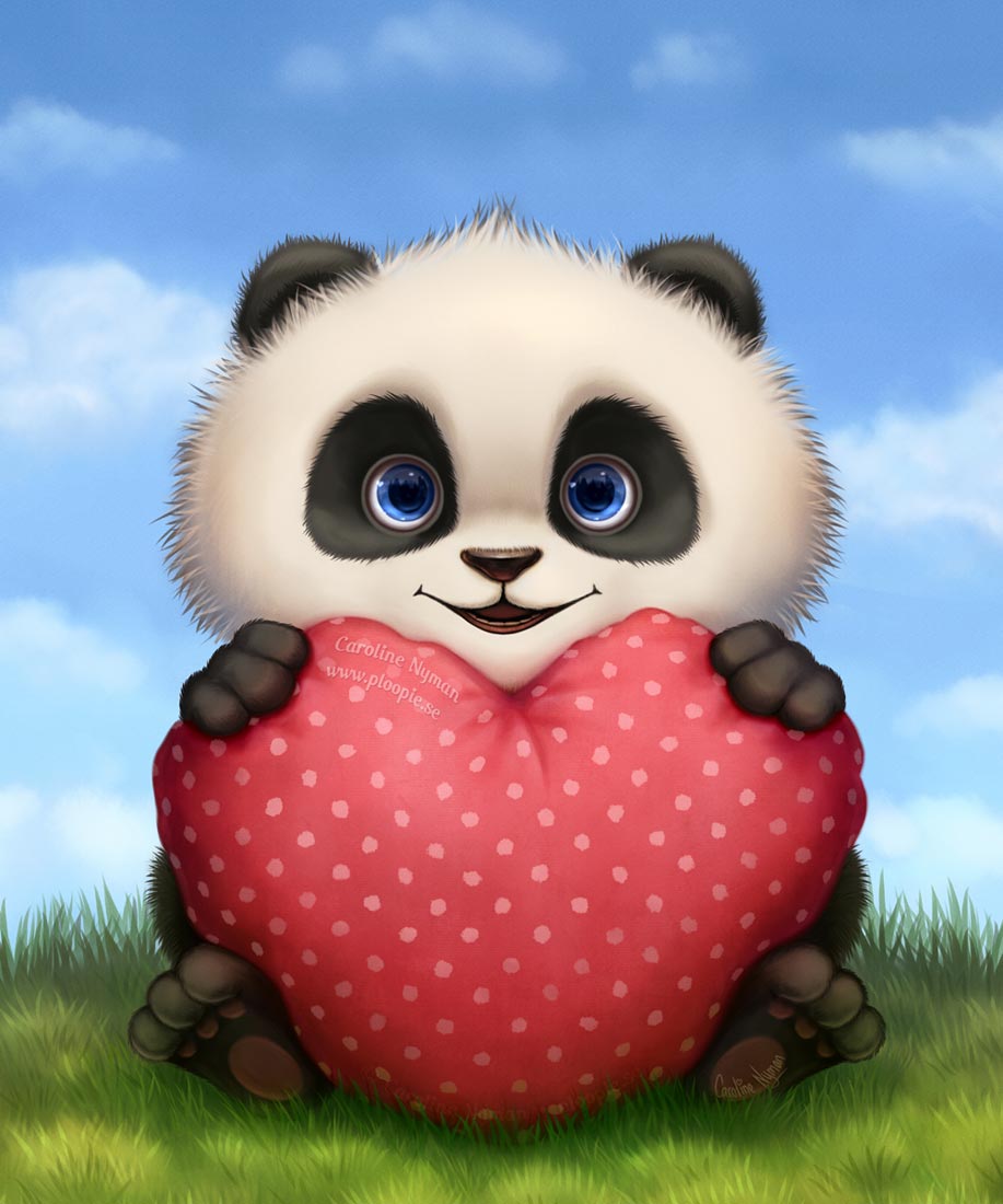 Baby Valentine Panda