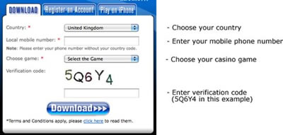 Mobile Casino Signup and Registration