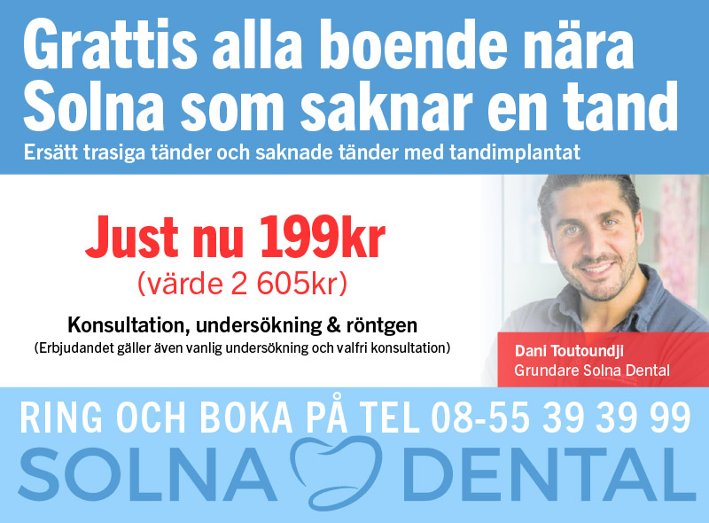 erbjudande tandläkare Stockholm