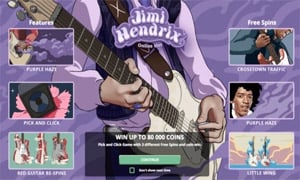 Jimi Hendrix Slot Bonus Features