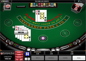 Play blackjack at Luxury Casino