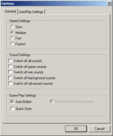 Microgaming Casino's Game Settings