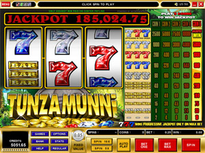 tunzamunni progressive slot